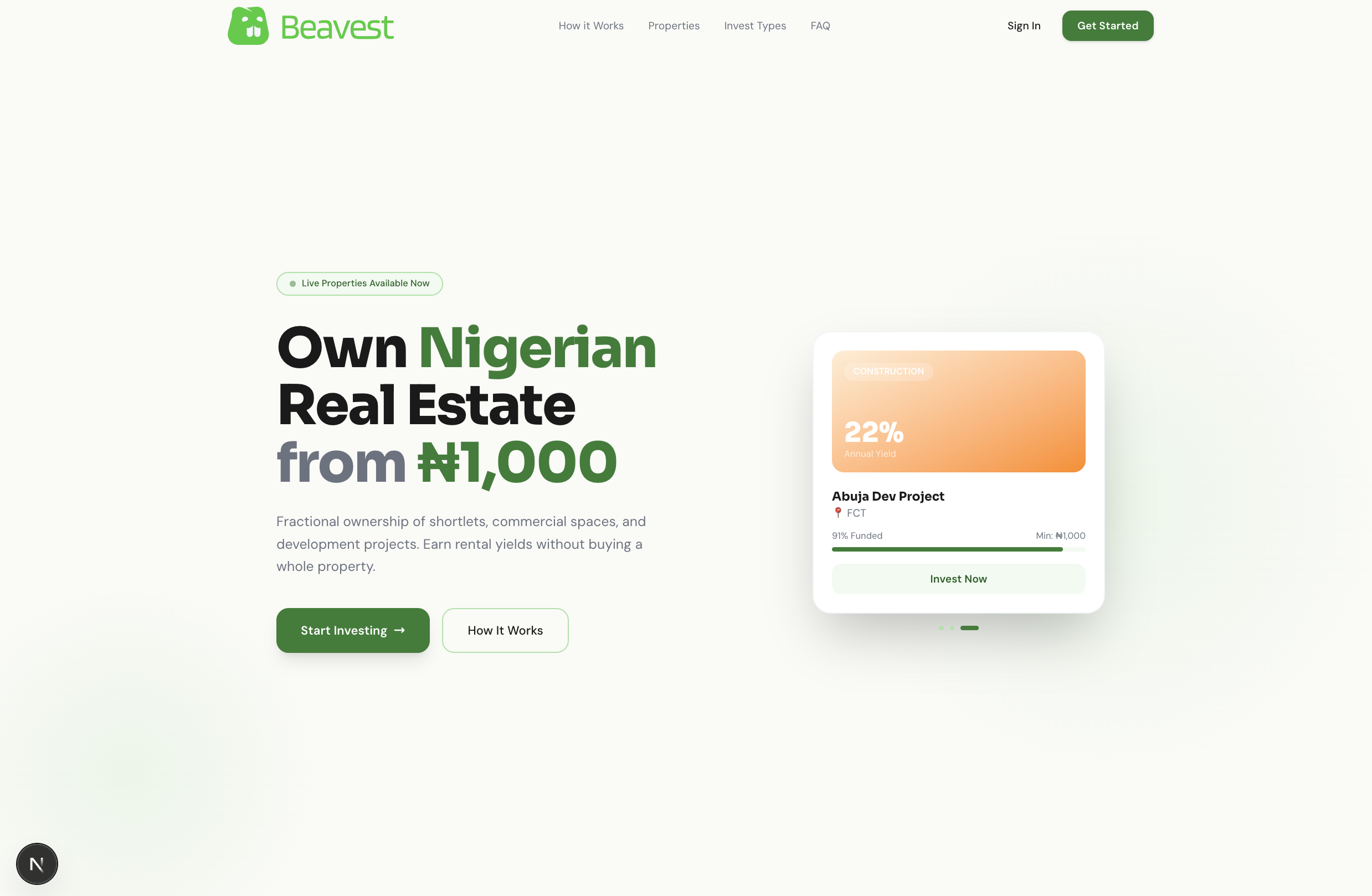 Beavest screenshot